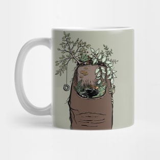 Green Thumb Surreal Garden Art for Plant and Nature Lovers Mug